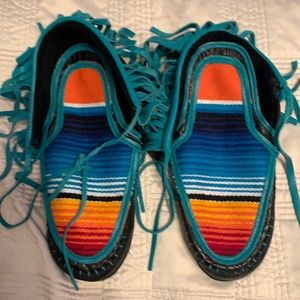 Moccasins  multicolor leather size 6